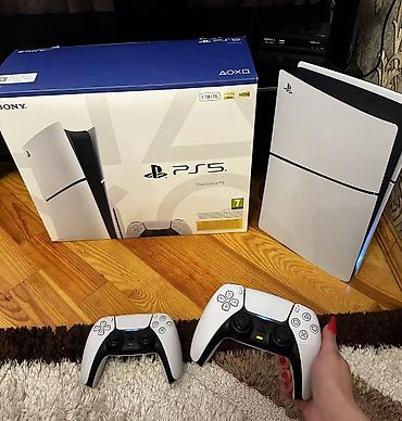 ps5 işlənmiş: Ödeniş razılaşma yolu ile Sony PlayStation 5 oyun konsolu – 1 TB — 1
