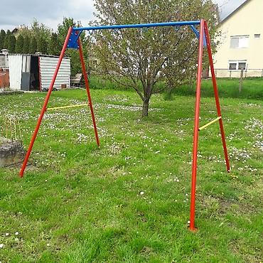 bubamara konjić za ljuljanje: Metalna konstrukcija za dvorišne ljuljaške - Masivni čelični ram u — 4