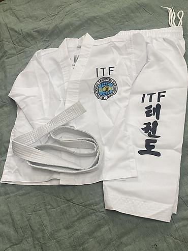 Кимоно (добок) для тхэквондо ITF На рост : 110 см (3,5-5) лет -