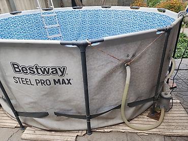 Бассейны: Каркасный бассейн Bestway Steel Pro Max - Форма: круглый — 2