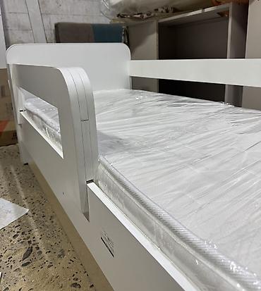 bunk bed: Детская односпальная кровать, Новый, Для девочки, Для мальчика, С матрасом, С бортиком, ДСП, Бесплатная доставка — 4