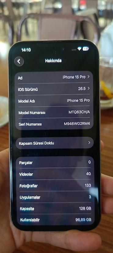 nintendo switch qiymeti: IPhone 15 Pro, 128 GB, Natural Titanium, Face ID, Simsiz şarj — 2