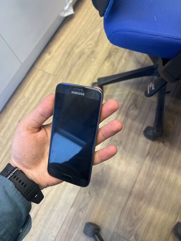 samsung s7 edge ekran: Samsung Galaxy S7, rəng - Qara
