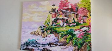 стенка для дома: Картина: дом мечты. 30×40 см. картина по номерам. акриловые краски