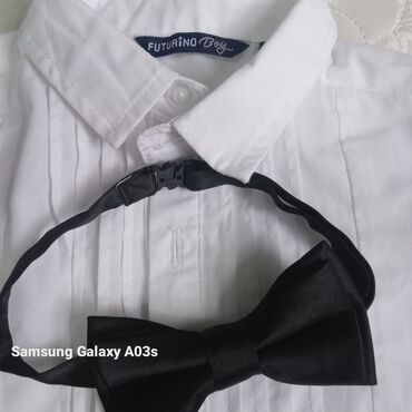 детский галстук: Комплект, цвет - Белый, Б/у
