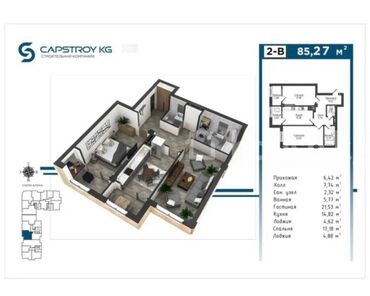 продается дом село раздольное: 2 комнаты, 85 м², Элитка, 9 этаж, ПСО (под самоотделку)