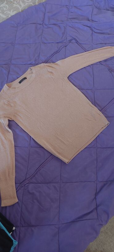 bluze za punije žene: XS (EU 34), S (EU 36), Jednobojni, bоја - Bež