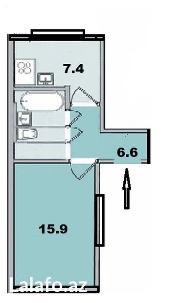 Həyət evləri və villalar: Masazır 2 otaqlı, 38 kv. m, Kredit var, Yeni təmirli — 3
