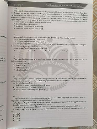 Tədris ədəbiyyatı: Məhsul: “Peşəkar Mühasib Sertifikatı – II mərhələ (Vergi — 3