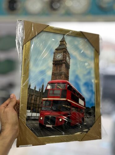 Şəkillər, tablolar: Divar üçün dekorativ çərçivəli tablolar dəsti Ölçü : 30x40 - — 2