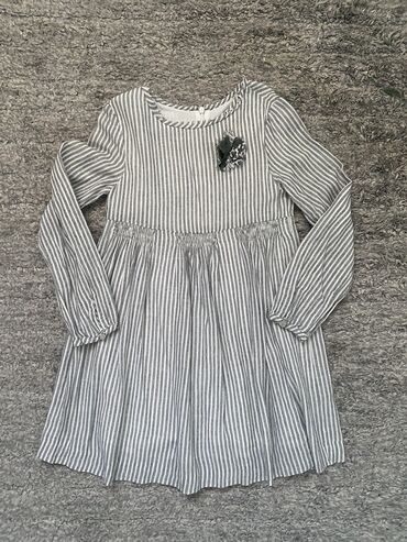 prugasta haljina: Zara, Midi, Dug rukav, 122-128