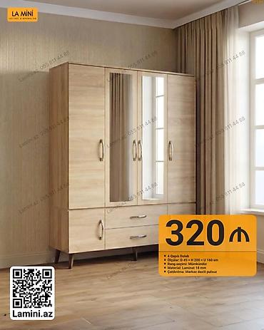 Ev və bağ: LA MINI 4 qapılı dolab - Ölçülər: dərinlik 45 sm × hündürlük 200 sm × — 1