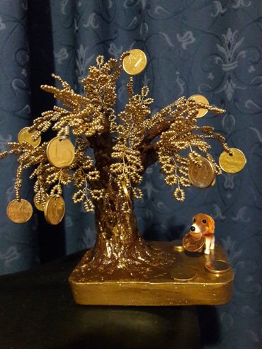 Home Decor: Ο Πιστός Φύλακας του Δέντρου του Χρήματος Πανέμορφο δημιούργημα από