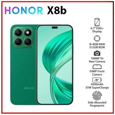 Honor: Honor X8b, 128 GB, rəng - Yaşıl