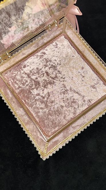 xonca bezekleri: Zərif dizaynlı bəzək qutusu/tray - Material: şəffaf akril qapaqlı — 6