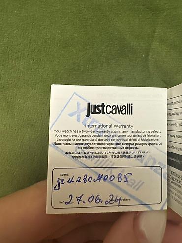 just parfüm: İşlənmiş, Qol saatı, Just Cavalli, rəng - Gümüşü — 3