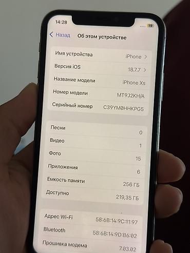 iphon xr: IPhone XS, 256 ГБ - Модель: iPhone XS (номер модели MT9J2KH/A) - — 3