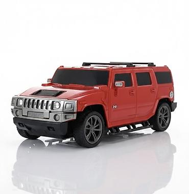 crazy cart: Модель внедорожника Hummer H2 на радиоуправлении (красный цвет). - — 1