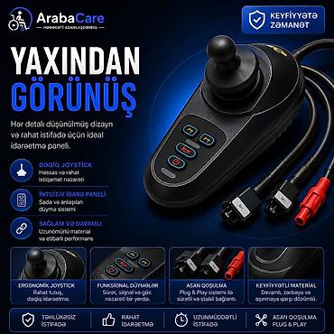 Pultlar: Shanghai Plastik Joystick Pult – elektrikli əlil arabaları üçün — 2