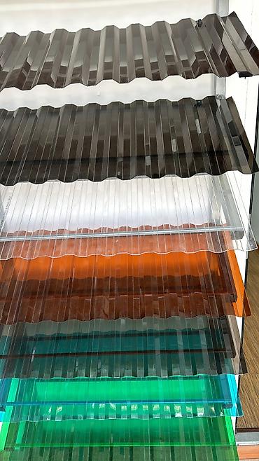 Поликарбонат: Профилированный монолитный поликарбонат 6 метров Разные цвета оптом — 2