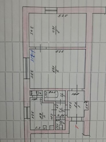 молодой гвардия квартира: 2 бөлмө, 52 кв. м, Сталинка, 1 кабат, Эски ремонт