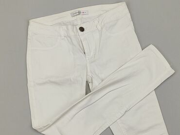 spódniczka biała jeansowe: Jeansy, M, stan - Bardzo dobry