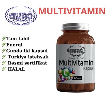 Vitaminlər və BAƏ: Ersag MULTIVITAMIN Aclıq hissini yatırır və beləliklə arıqlamağa