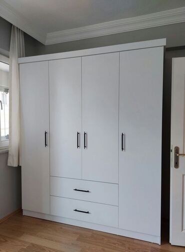 Dolablar: Yeni, Açılan, 4 qapılı Düz dolab, Qarderob, paltar dolabı, Azərbaycan — 5