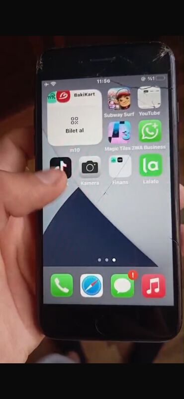 ekran kart: IPhone 7, 128 GB, Jet Black, Zəmanət, Barmaq izi, Simsiz şarj