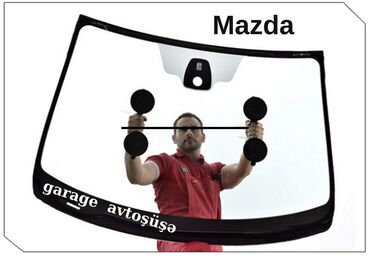 Стёкла: Лобовое, подпрес, Mazda Новый