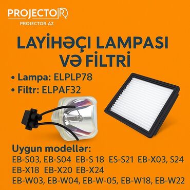 Lampalar: Projektor lampaları və AV receiver Təsvir: - Şəkillərdə müxtəlif — 169