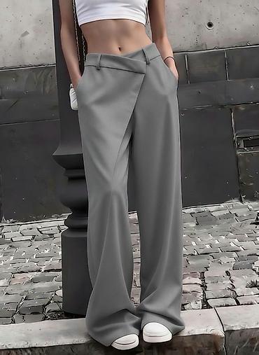 tn ts: Ženske široke pantalone sa asimetričnim preklopom Pantalone: 2500 — 2