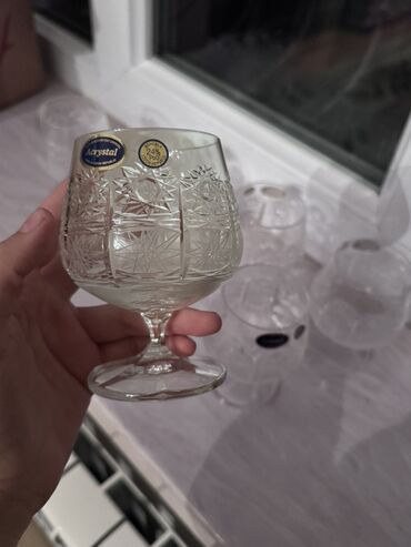 Qədəhlər: Qədəhlər, rəng - Ağ, Xrustal, 4 ədədli dəst — 8