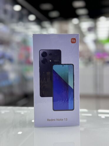 новые редми: Xiaomi, Redmi Note 13, Жаңы, 128 ГБ, түсү - Кара, Бөлүп төлөө менен, 2 SIM