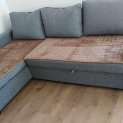 Prekrivači za nameštaj: Za ugaonu garnituru, bоја - Bež — 2