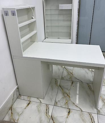 kicik masalar: Ağ rəngli funksional iş masası - L-formaya yaxın dizayn: sağ — 2