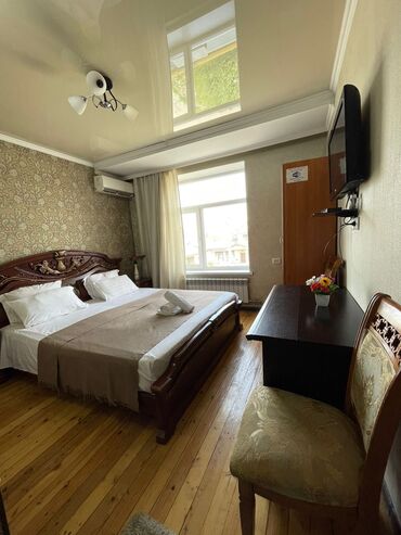 гостиницы в канте: 50 м², 1 комната, Бронированные двери, Балкон застеклен, Видеонаблюдение