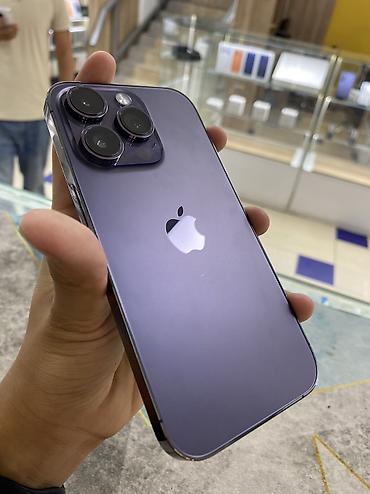 s 8: IPhone 14 Pro, Б/у, 256 ГБ, Deep Purple, 91 % — 1