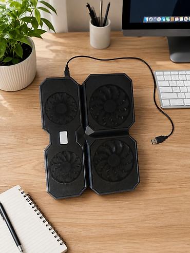 notebook: Охлаждающая подставка для ноутбука с четырьмя вентиляторами - — 1