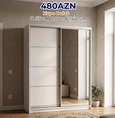 Kupe Dolab — 480 AZN Ölçülər: D 55 × H 200 × E 160 sm - İki sürgülü