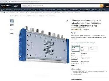 Aksesoari za TV i video: Schwaiger SEW 516 – SAT multiswitch 5×16 - Ulazi: 5 (4× SAT iz — 13