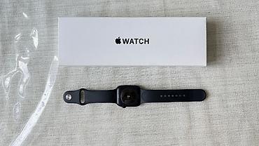 apple vach: Apple watch (SE 44mm) space gray Ideal veziyyetde 100% pil Karobkasi — 6