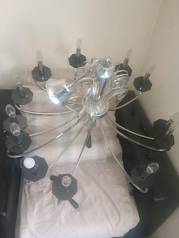 divan ucun ortukler: Çılçıraq, 10 və daha çox lampa, Metal — 1