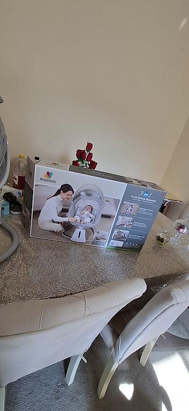 Beşiklər: Mastela 3‑in‑1 Aura Deluxe Bassinet – multifunksional beşik/swing/uşaq — 2