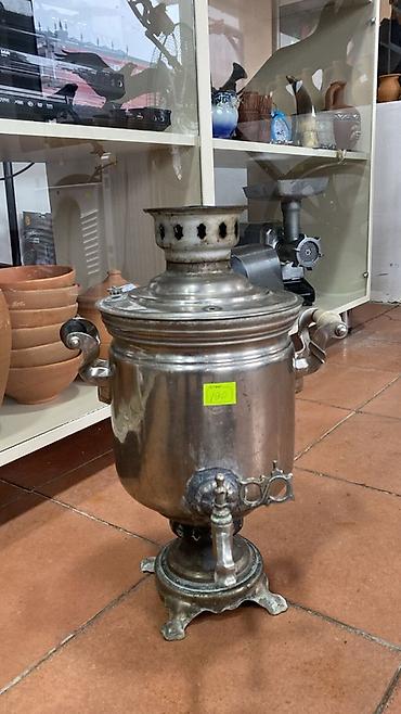 самовар на дровах: Məhsul: Köhnə tip metal samovarlar (bir neçə model və ölçü) — 1