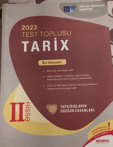 anar isayev tarix kitabi: Tarix test toplusu təzədir, yazılmayıb