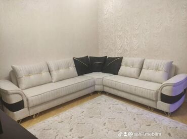 Divan və kreslo dəstləri: Künc divan, Pufik, Bazasız, Açılmayan — 20