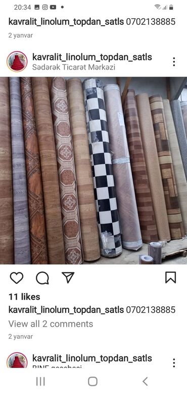 Kovrolin: Digər tikinti materialları