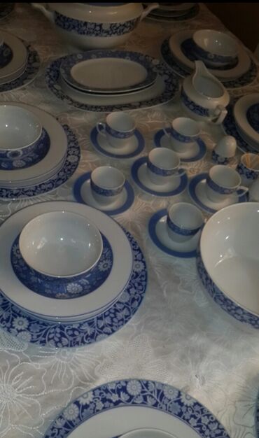 Nahar dəstləri və servizlər: Nahar dəsti, rəng - Ağ, Farfor, 12 nəfərlik, Türkiyə — 4