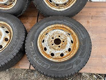 Колеса в сборе: Колеса в сборе 215 / 75 / R 16, Зима, Б/у, Комплект, Легкий коммерческий транспорт (C/LT), Железные, отверстий - 5 — 5